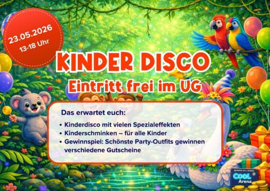 Kinder Disco 23.05.2026 Eintritt frei!